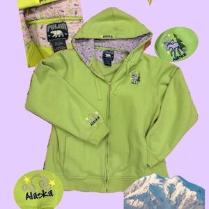 Alaska green zip up!!